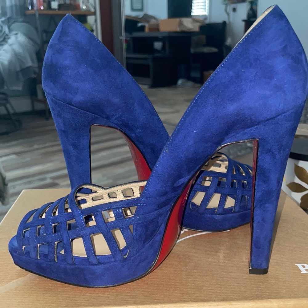 Christian Louboutin Chalumo 120 Suede Royal